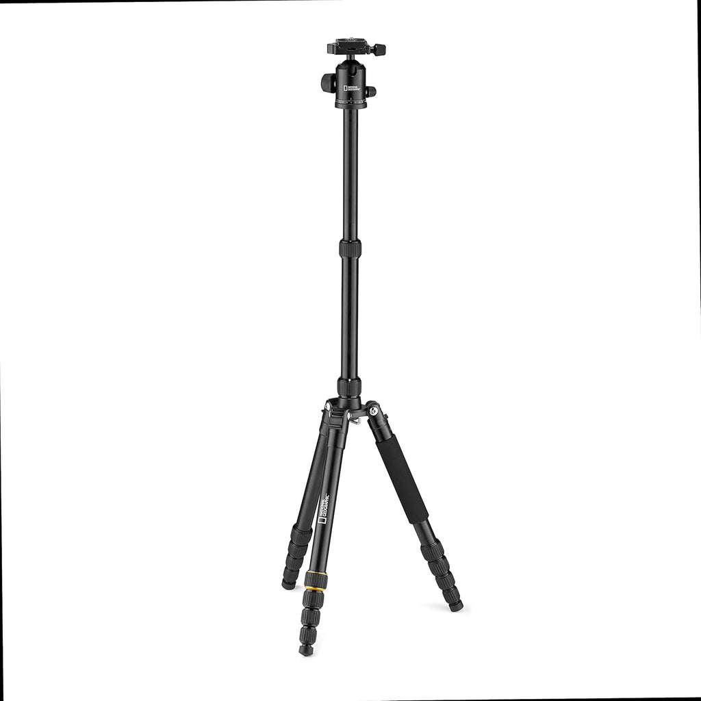 National Geographic NGTR002T Travel Photo Tripod Kit with Monopod, Aluminium, 5-Section Legs image 2