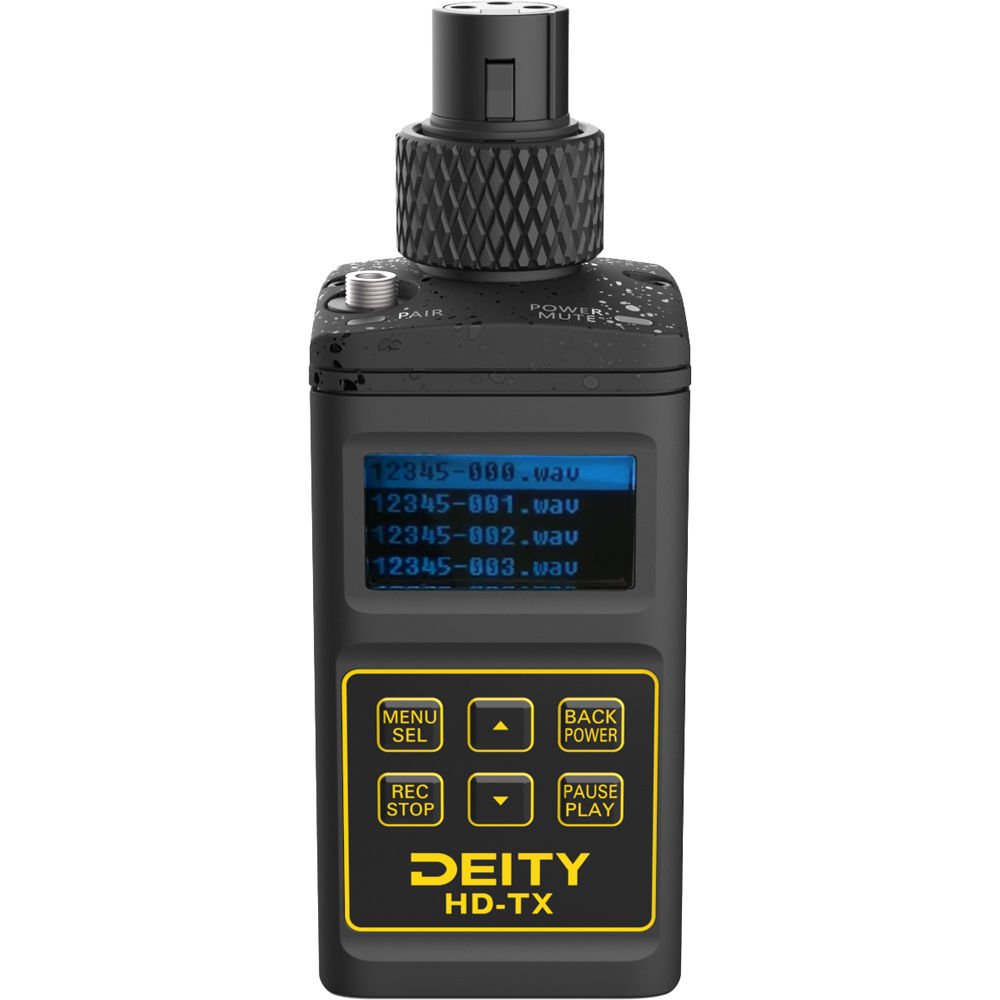 Deity Microphones HD-TX Plug-On Transmitter with Built-In Recorder (2.4 GHz) image 1