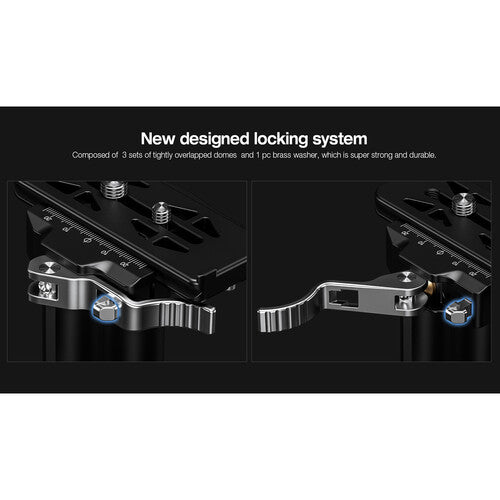 Leofoto MPG-01L Monopod Head Side Mount with Arca-Type QR Clamp and Plate image 4