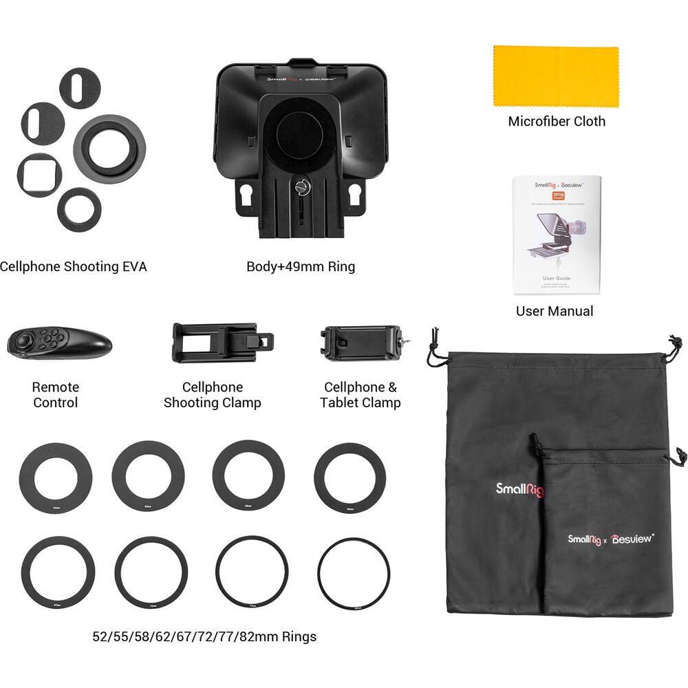 SmallRig x Desview TP10 Portable Tablet/Smartphone/DSLR Teleprompter image 1