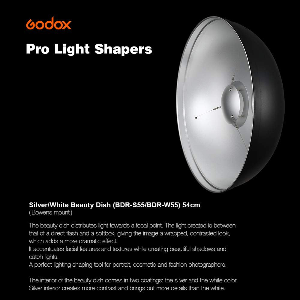 Godox BDR-W550 Beauty Dish Reflector White 55cm image 2