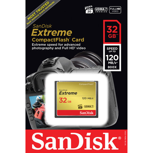 SanDisk 32GB Extreme CompactFlash Memory Card image 2