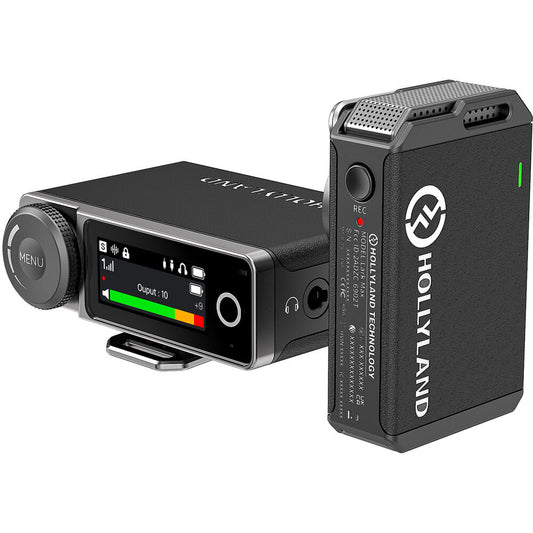 Hollyland LARK MAX Solo Wireless Microphone System (2.4 GHz, Black) image 0
