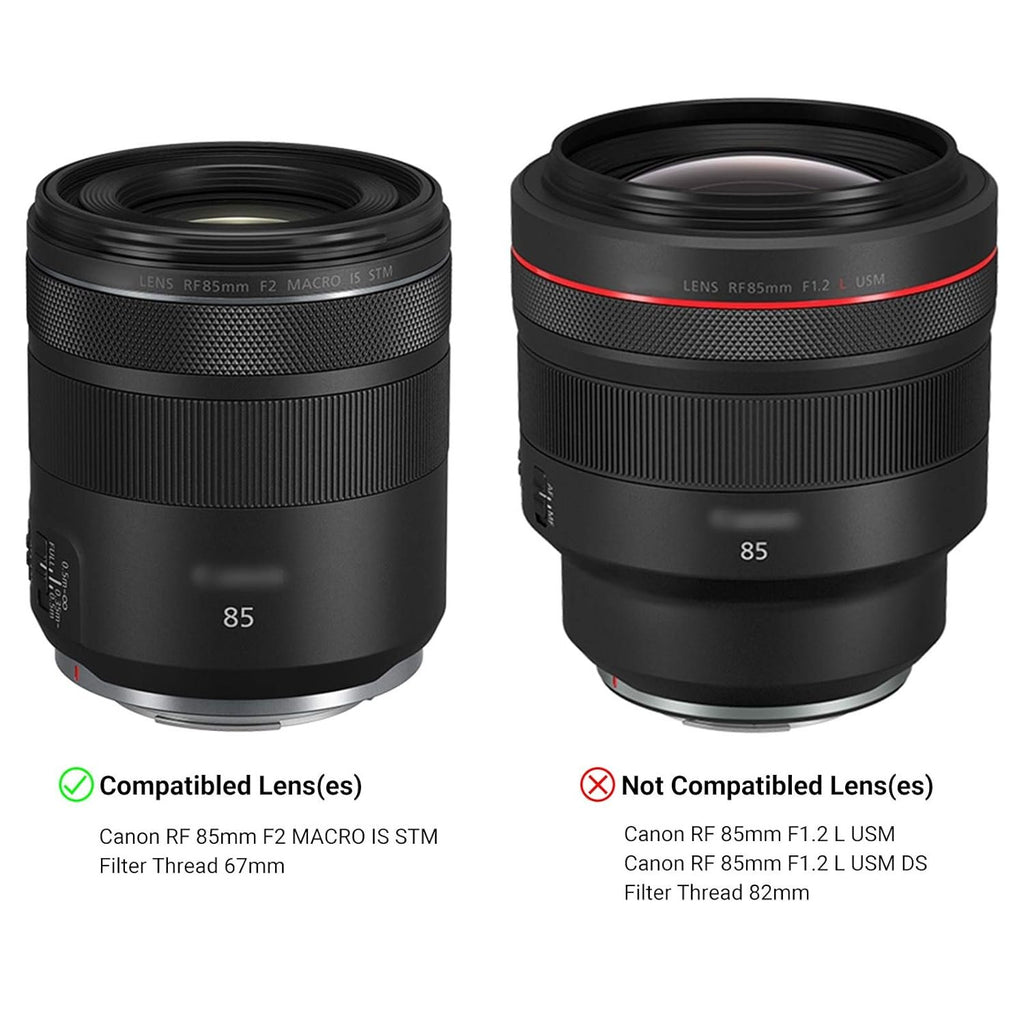 JJC LH-ET77 Lens Hood for Canon RF 85mm F2 Macro is STM Lens image 1