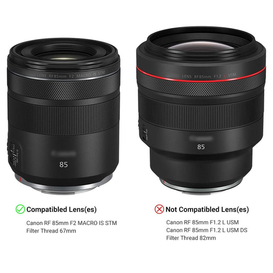 JJC LH-ET77 Lens Hood for Canon RF 85mm F2 Macro is STM Lens image 1