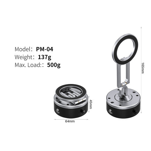 Leofoto Magnetic Phone Mount with Electric Suction Cup image 3