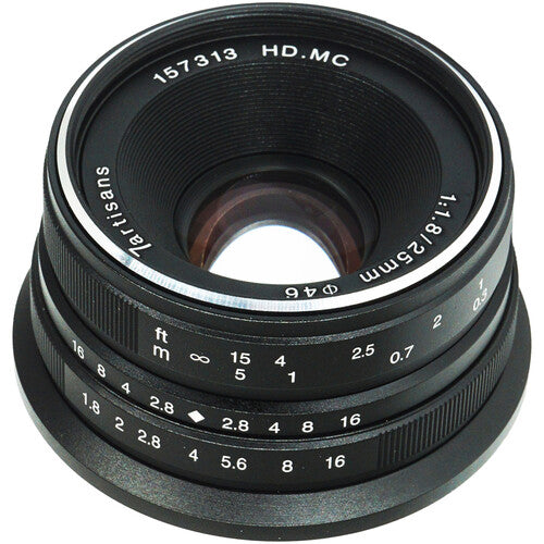 7Artisans 25mm f/1.8 Lens (Fujifilm X, Black) image 0