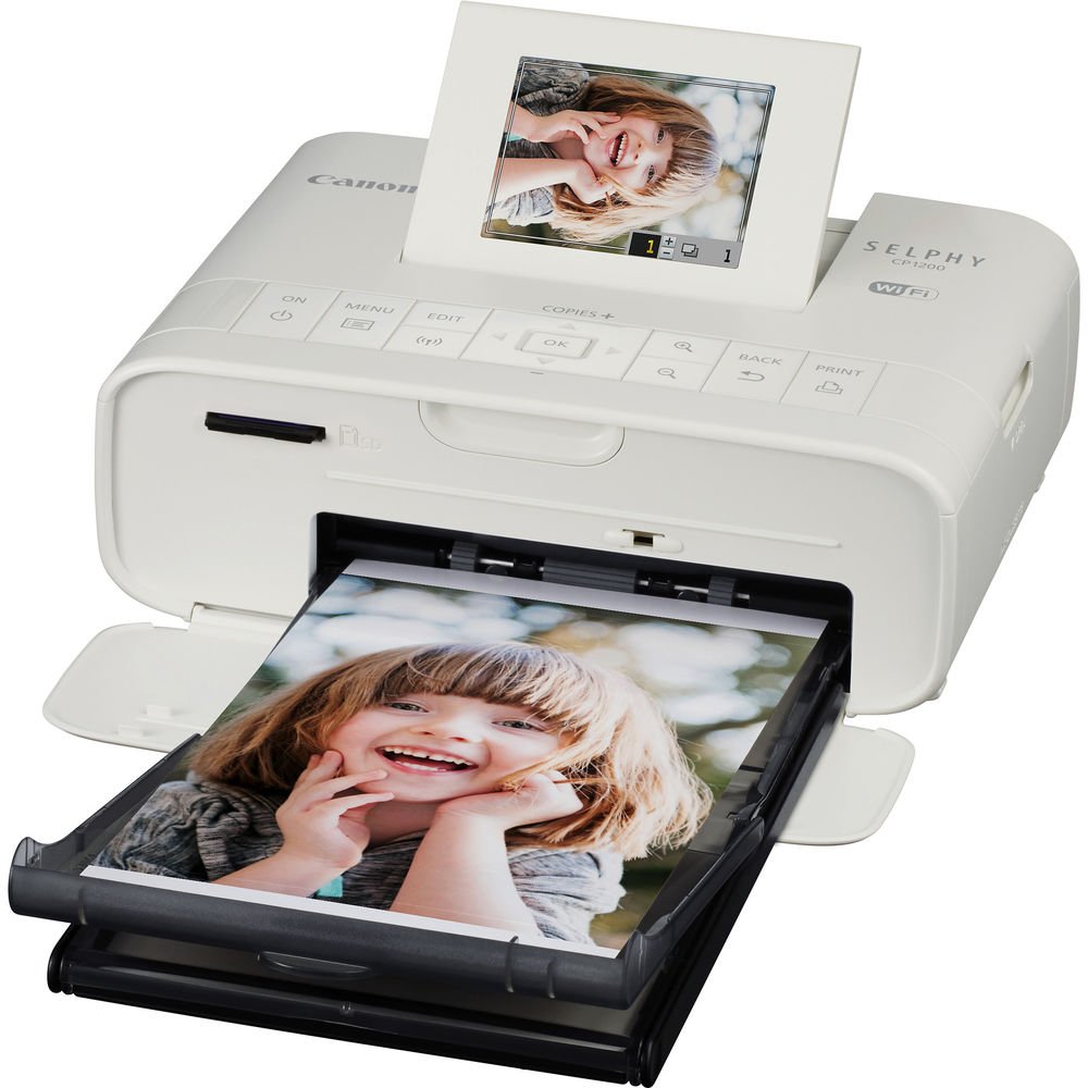 Canon SELPHY CP1200 Wireless Compact Photo Printer (White) image 0