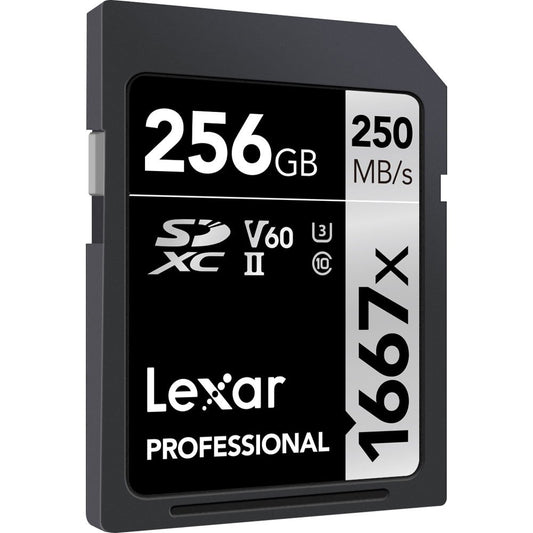 Lexar 256GB Professional 1667x UHS-II SDXC Memory Card image 1