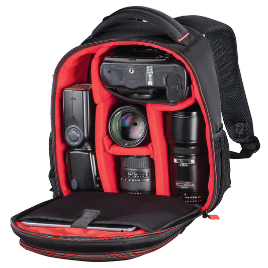 Hama "Miami" Camera Backpack, 150, black/red image 0