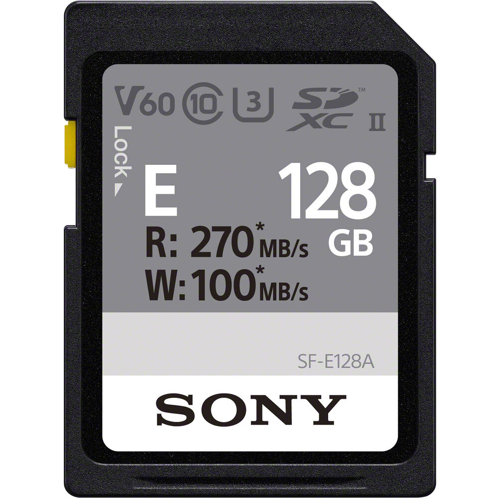 Sony 128GB SF-E Series UHS-II SDXC Memory Card image 0