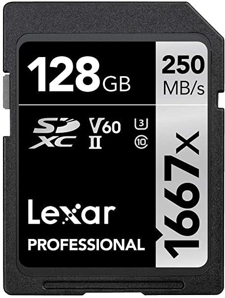 LEXAR PRO SD 64GB,128GB 1667X SILVER - 128GB image