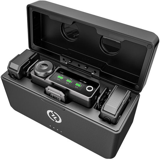 Hollyland LARK MAX Duo 2-Person Wireless Microphone System (2.4 GHz, Black) image 1