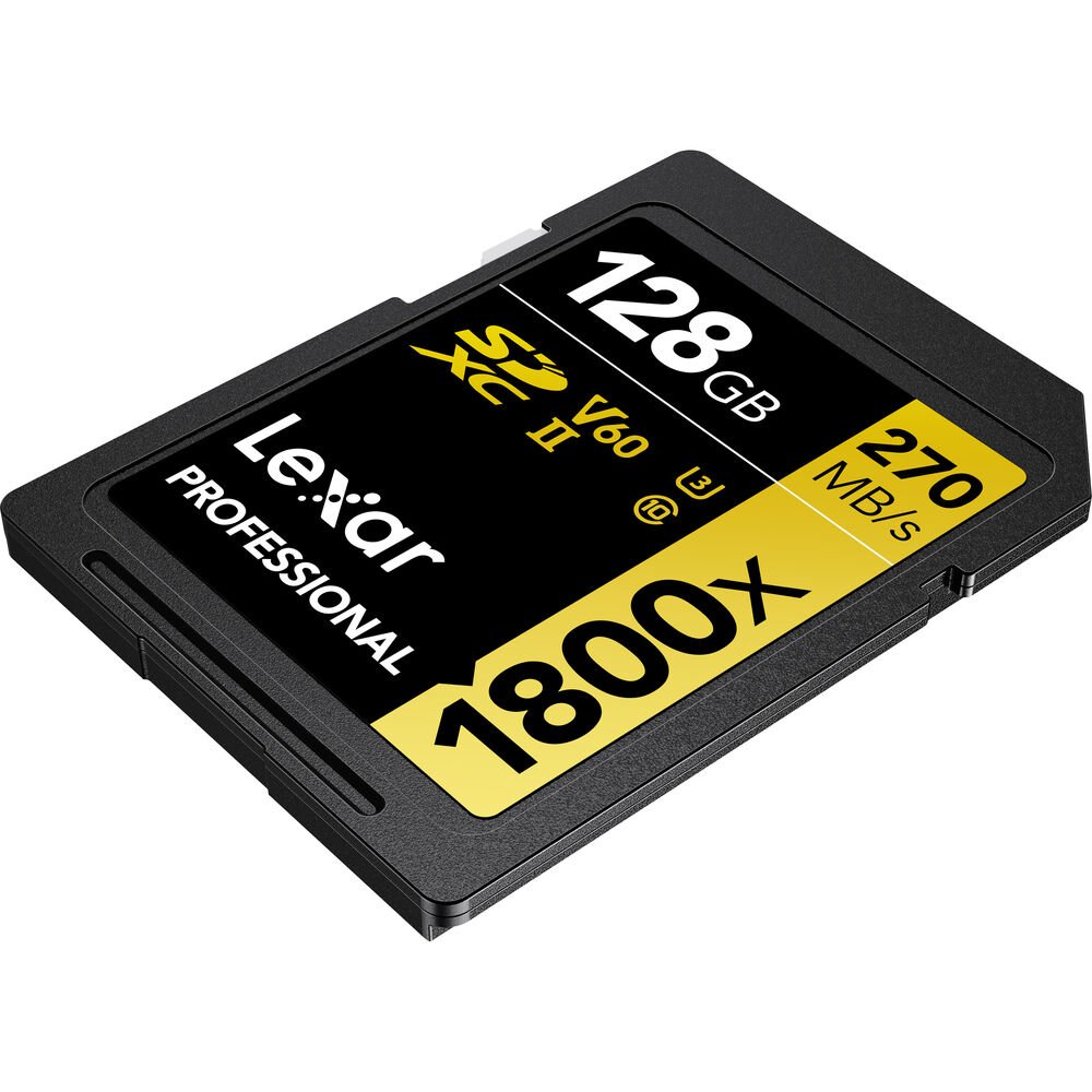 Lexar 128GB Professional 1800x UHS-II SDXC Memory Card (GOLD Series) image 3