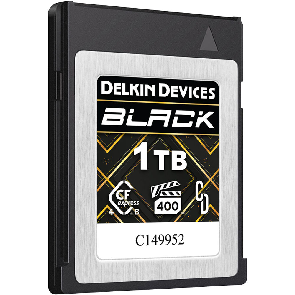Delkin Devices 1TB BLACK CFexpress Type B 4.0 Memory Card image 1
