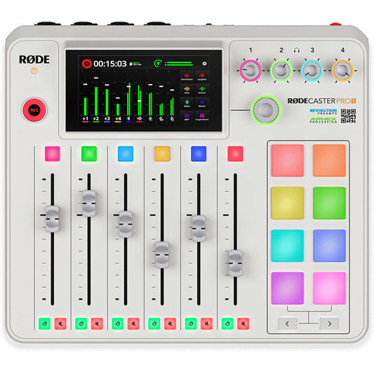 RODE RODECaster Pro II Integrated Audio Production Studio (White) image 1