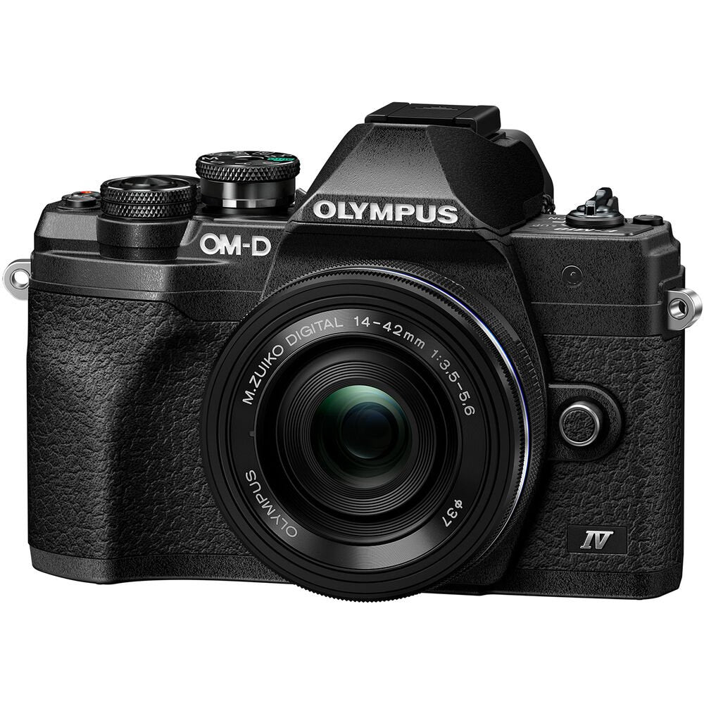 Olympus OM-D E-M10 Mark IV Mirrorless Digital Camera with 14-42mm Lens (Black) image 0