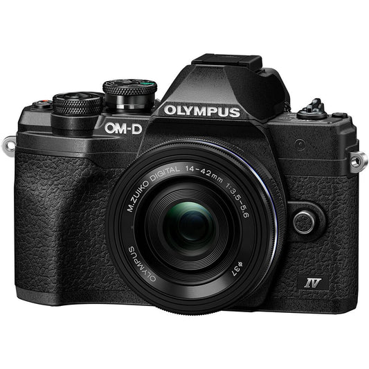 Olympus OM-D E-M10 Mark IV Mirrorless Digital Camera with 14-42mm Lens (Black) image 0