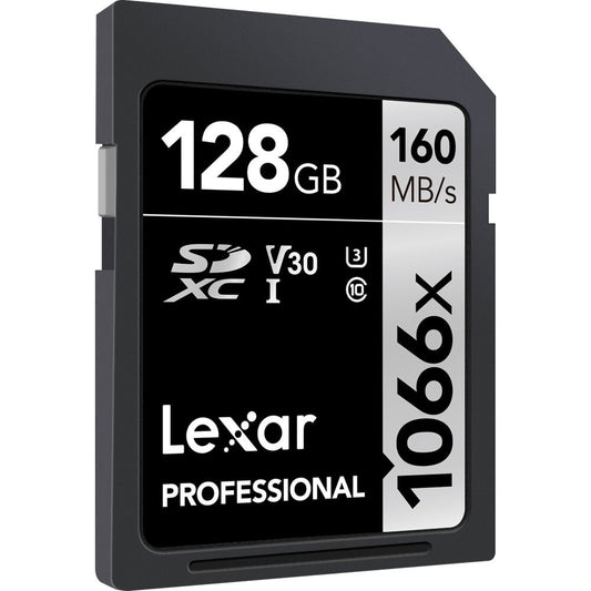 Lexar 128GB Professional 1066x UHS-I SDXC Memory Card (SILVER Series) image 1