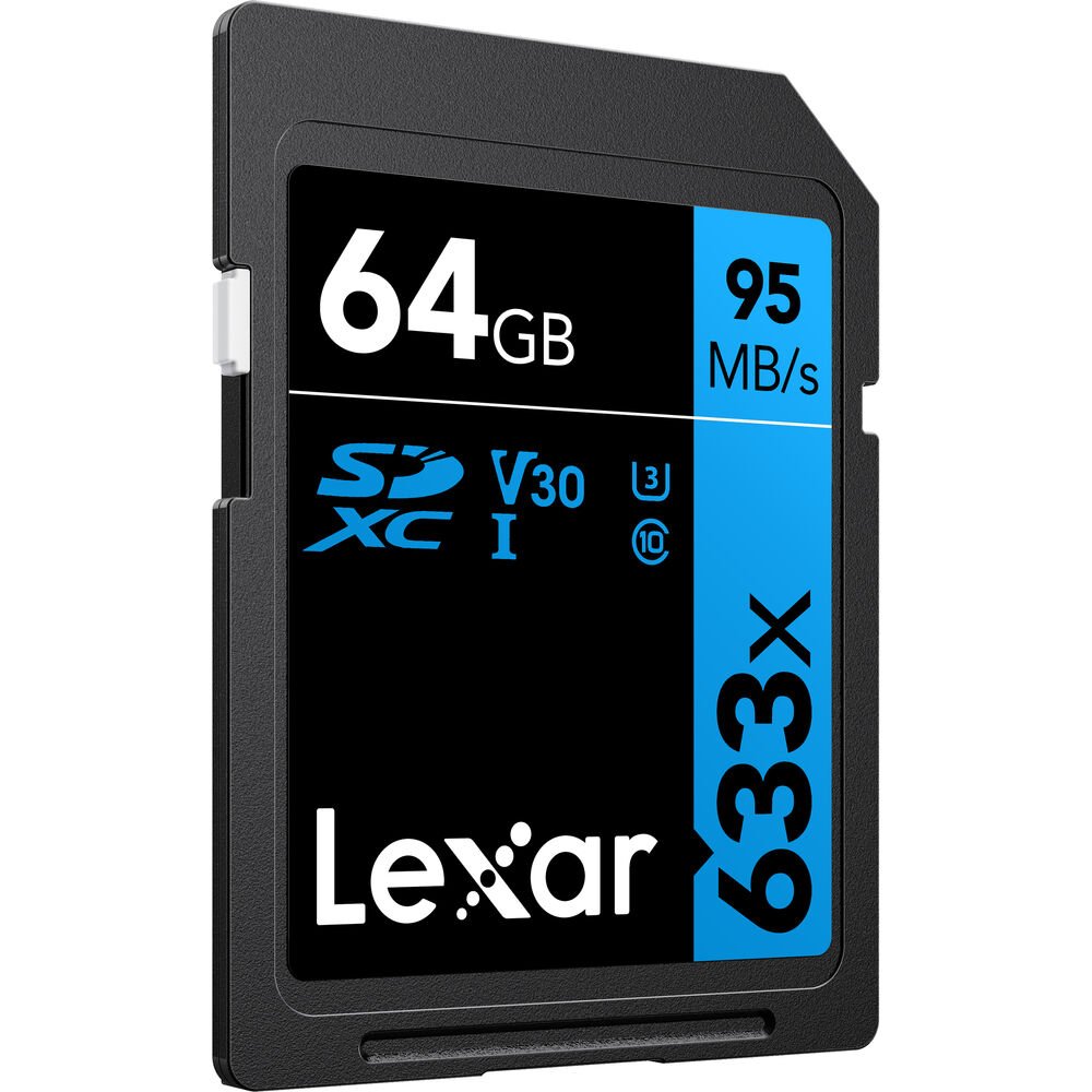 Lexar 64GB Professional 633x UHS-I SDXC Memory Card image 1