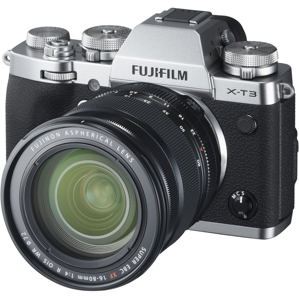 FUJIFILM X-T3 Mirrorless Digital Camera with 16-80mm Lens Kit (Silver) image 1
