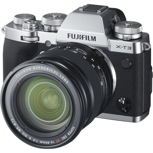 FUJIFILM X-T3 Mirrorless Digital Camera with 16-80mm Lens Kit (Silver) image 1