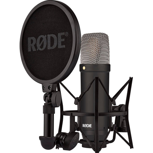 RODE NT1 Signature Series Large-Diaphragm Condenser Microphone (Black) image 0