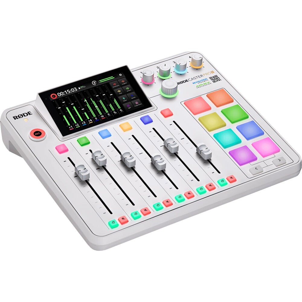 RODE RODECaster Pro II Integrated Audio Production Studio (White) image 0