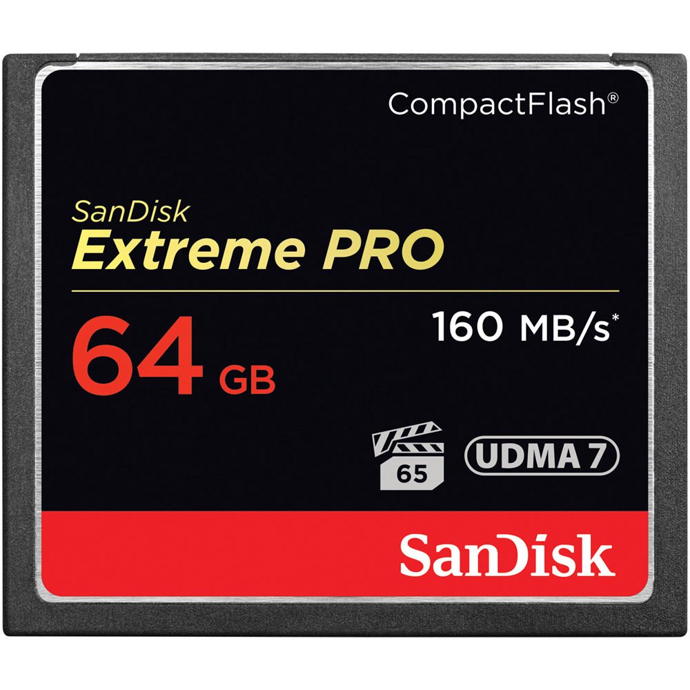 SanDisk 64GB Extreme Pro CompactFlash Memory Card (160MB/s) image 0