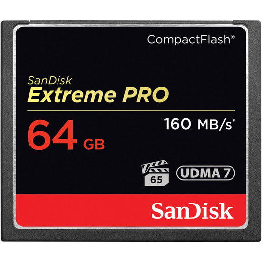 SanDisk 64GB Extreme Pro CompactFlash Memory Card (160MB/s) image 0