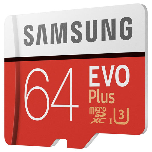 Samsung 64GB EVO Plus UHS-I microSDXC Memory Card with SD Adapter image 1