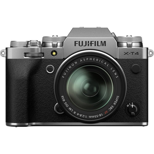 FUJIFILM X-T4 Mirrorless Digital Camera with 18-55mm Lens (Silver) image 0