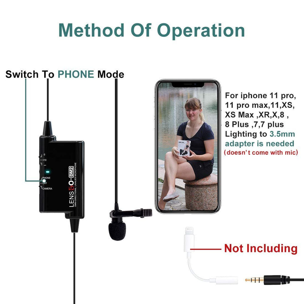 LENSGO DM2 Professional Lavalier Mic image 1
