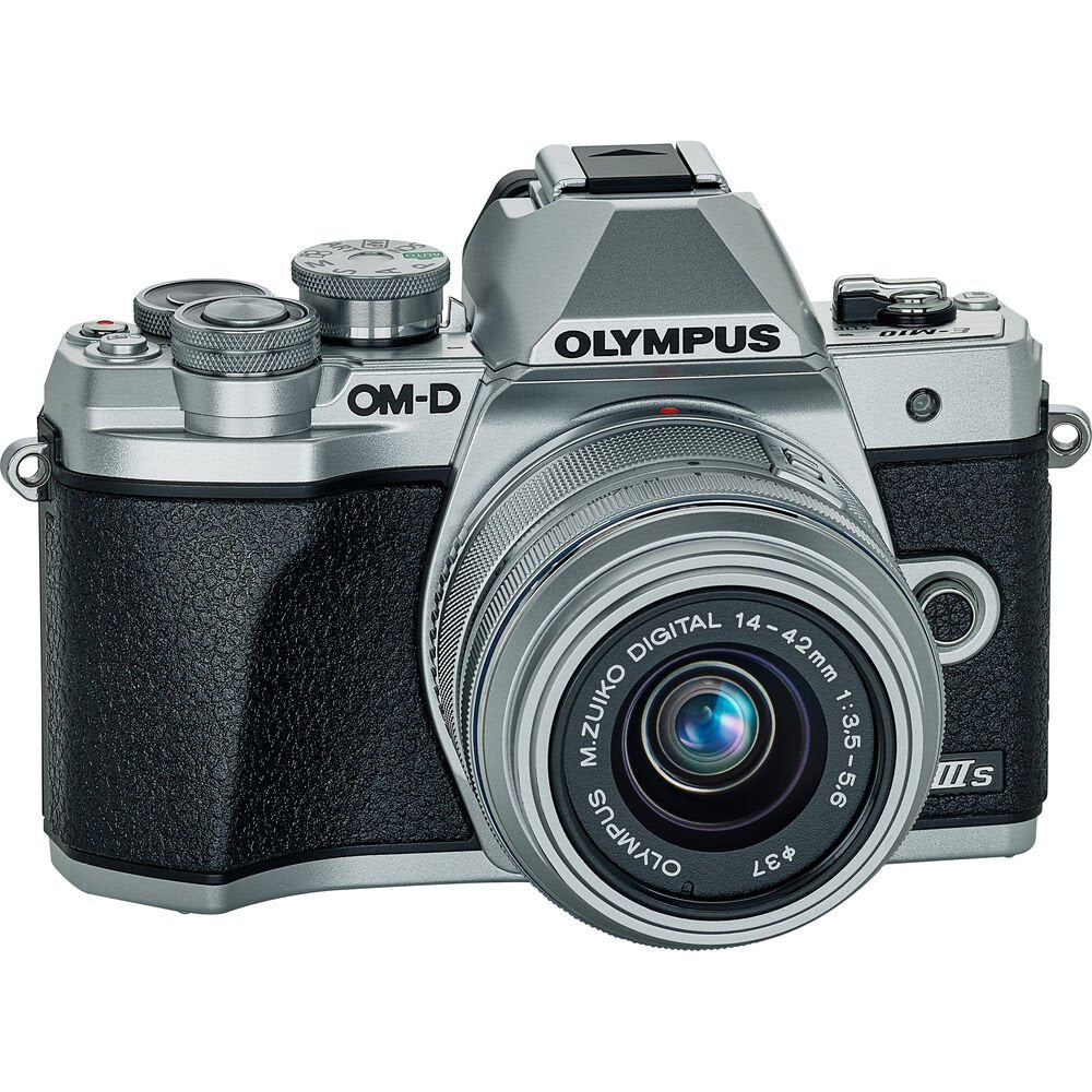 Olympus OM-D E-M10 Mark III Mirrorless MFT Digital Camera with 14-42mm EZ Lens (Silver) image 1