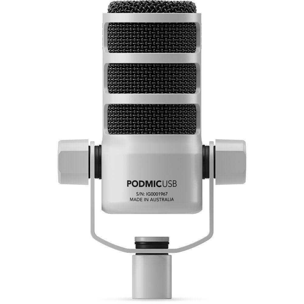 RODE PodMic USB and XLR Dynamic Broadcast Microphone (White) image 2