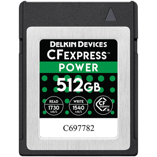 Delkin Devices 512GB POWER CFexpress Type B Memory Card image 1