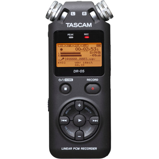 Tascam DR-05 Portable Handheld Digital Audio Recorder (Black) image 0
