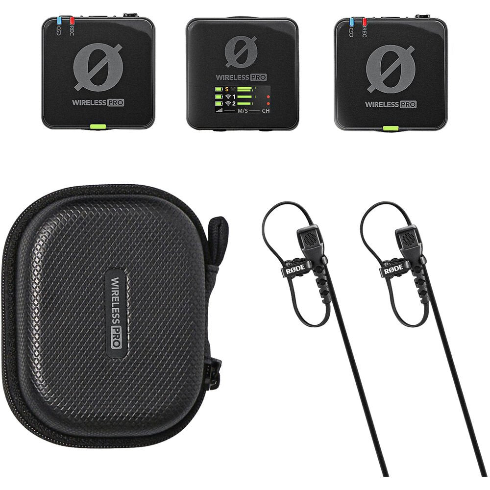 RODE Wireless PRO 2-Person Clip-On Wireless Microphone System/Recorder with Lavaliers image 0