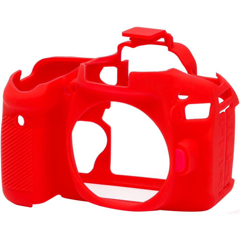 easyCover Silicone Protection Cover for Canon EOS 80D - RED image