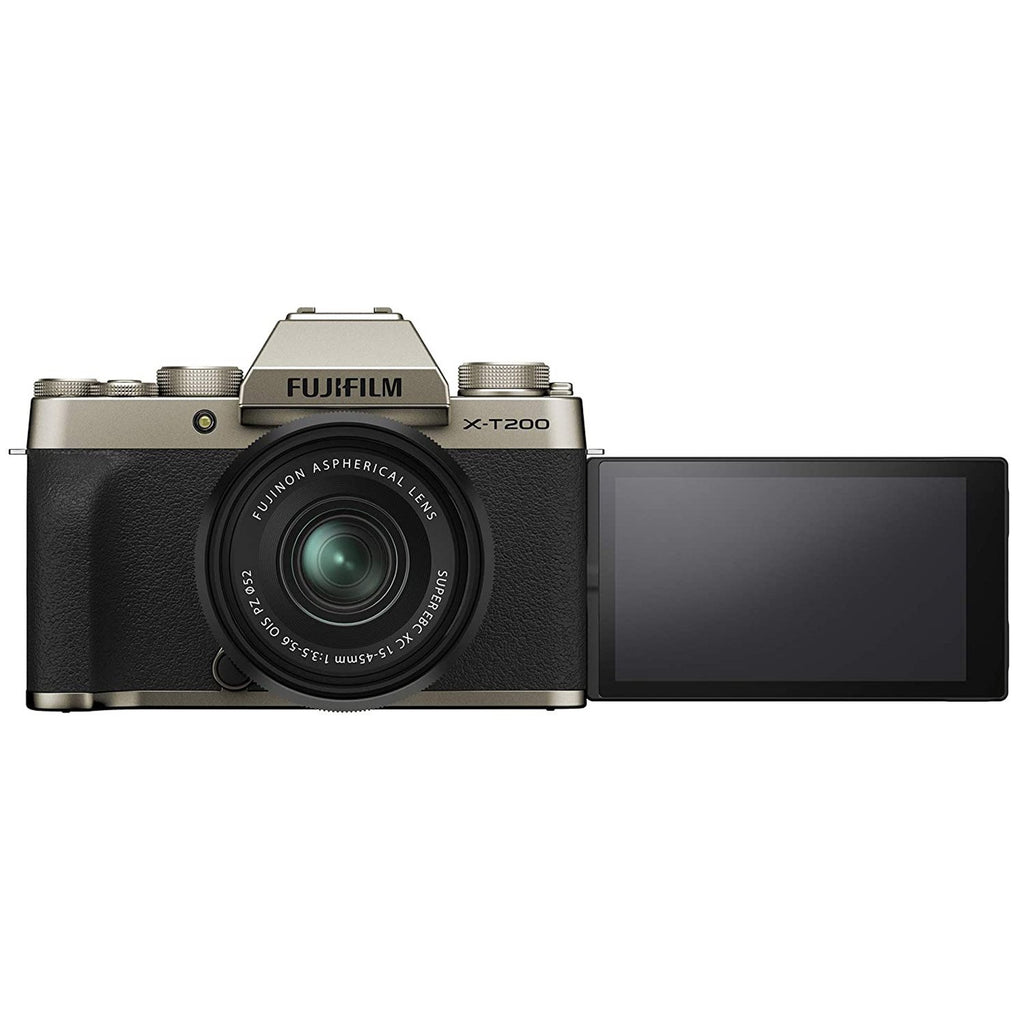 Fujifilm X-T200 Mirrorless Camera with 15-45mm Lens (Champagne Gold) image 4