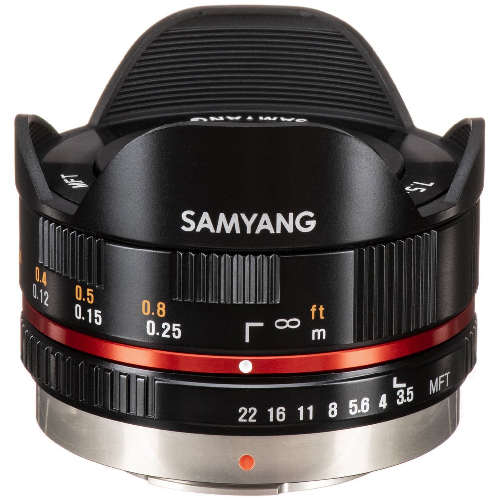 Samyang 7.5mm f/3.5 UMC Fisheye MFT Lens - Black image 0