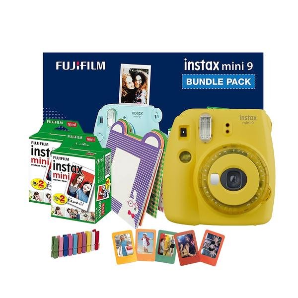 FujiFilm Instax Mini 9 Bundle Pack - YELLOW image