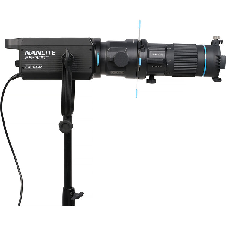 Nanlite Projection Attachment for Bowens Mount with 25-45° Zoom Lens image 1