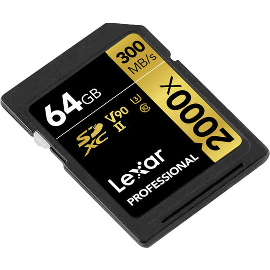 Lexar 64GB Professional 2000x UHS-II SDXC Memory Card image 0