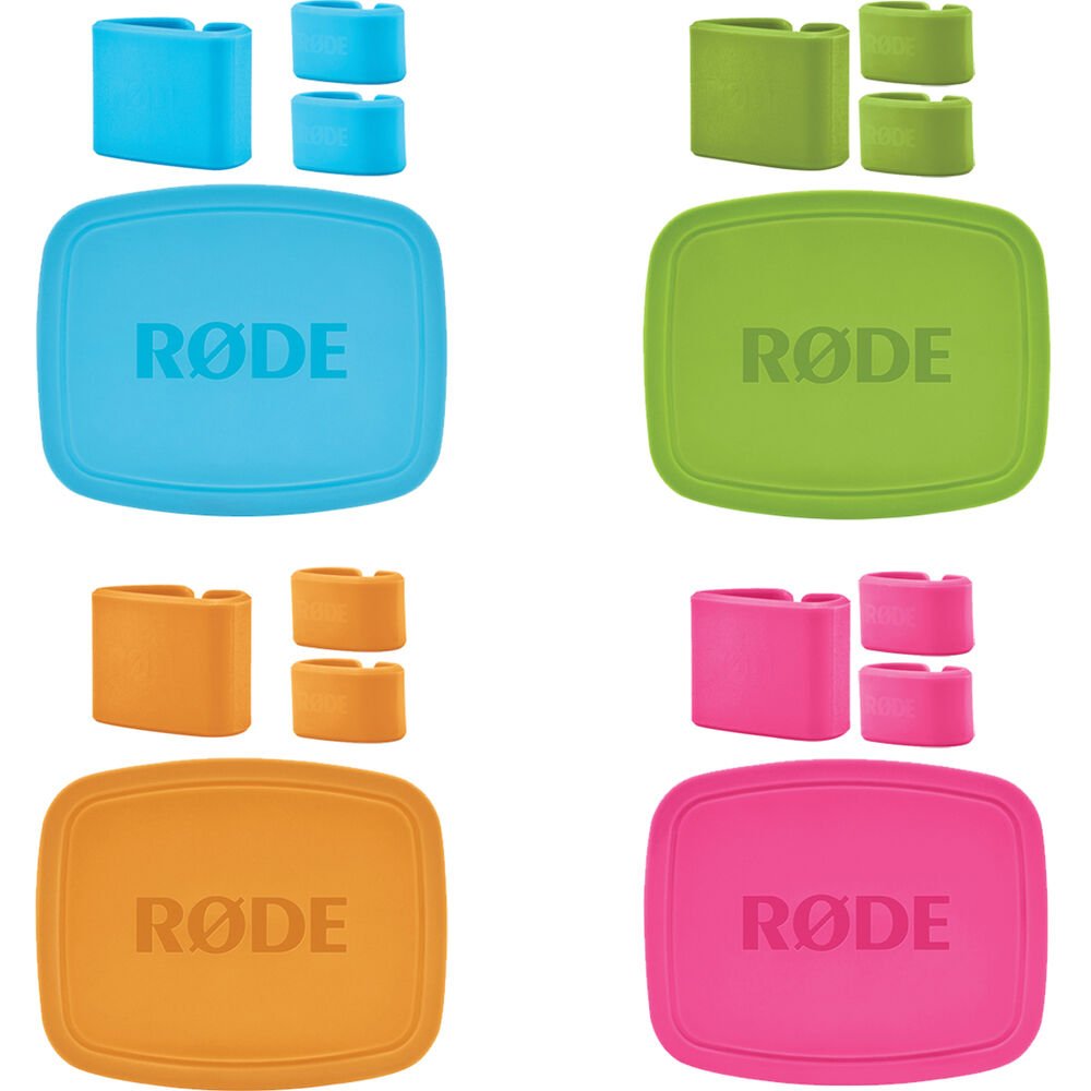 RODE COLORS Color-Coded Caps and Cable Clips for NT-USB Mini Microphones image 0