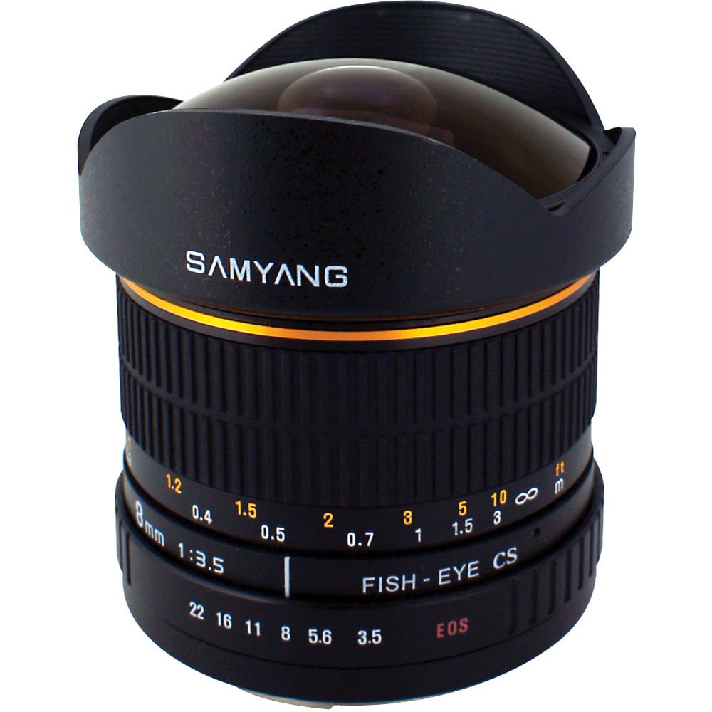 Samyang 8mm Ultra Wide Angle f/3.5 Fisheye Lens for Canon Mount image 0