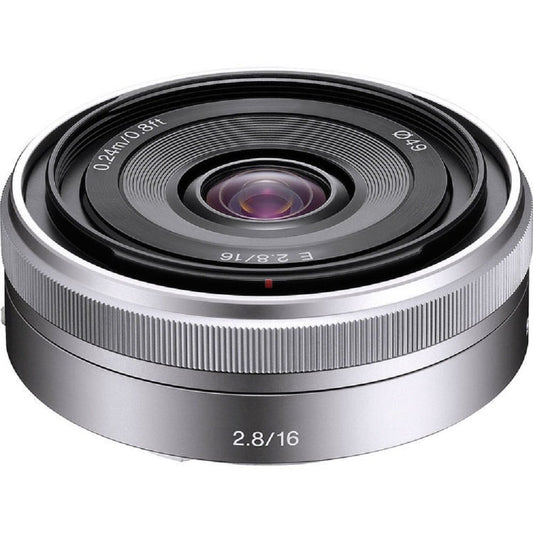 Sony E 16mm f/2.8 Lens (Silver) image 0