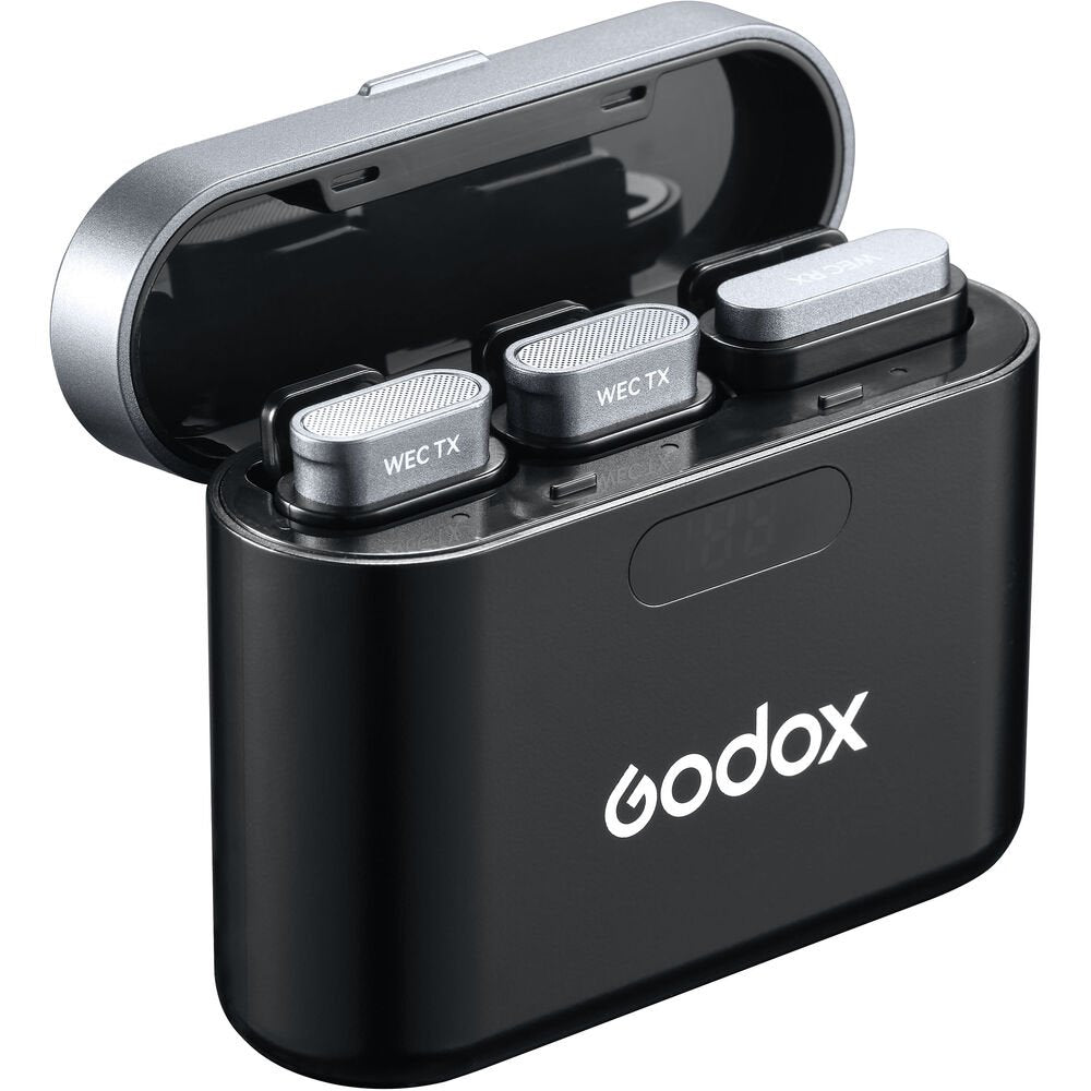 Godox WEC 2-Person Wireless Microphone System for Cameras and Mobile Devices (2.4 GHz) image 3