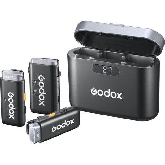 Godox WEC 2-Person Wireless Microphone System for Cameras and Mobile Devices (2.4 GHz) image 0