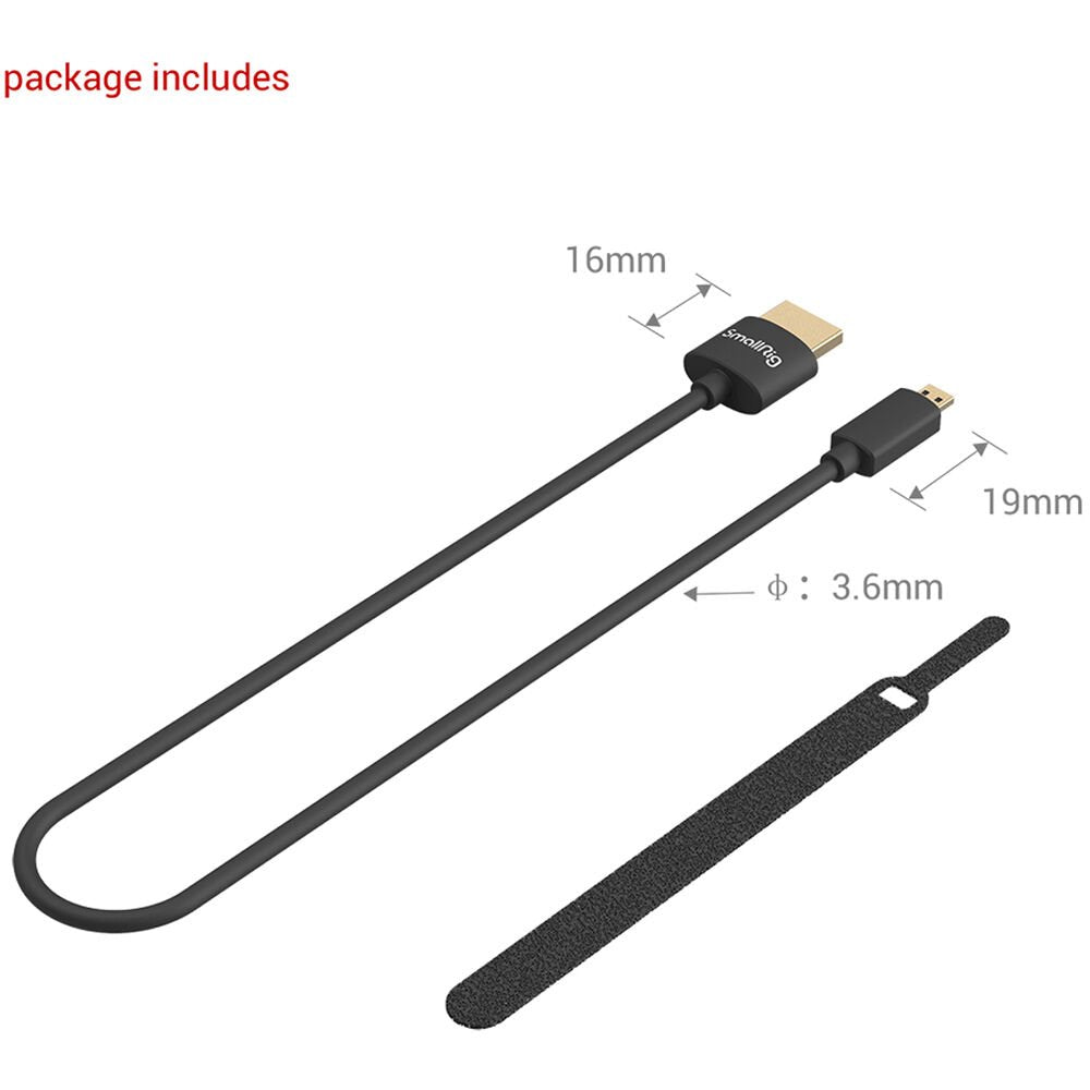 SmallRig Micro-HDMI to HDMI Cable (21.7") image 1